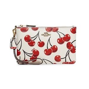 NWT COACH Cherry Print Wristlet 🍒